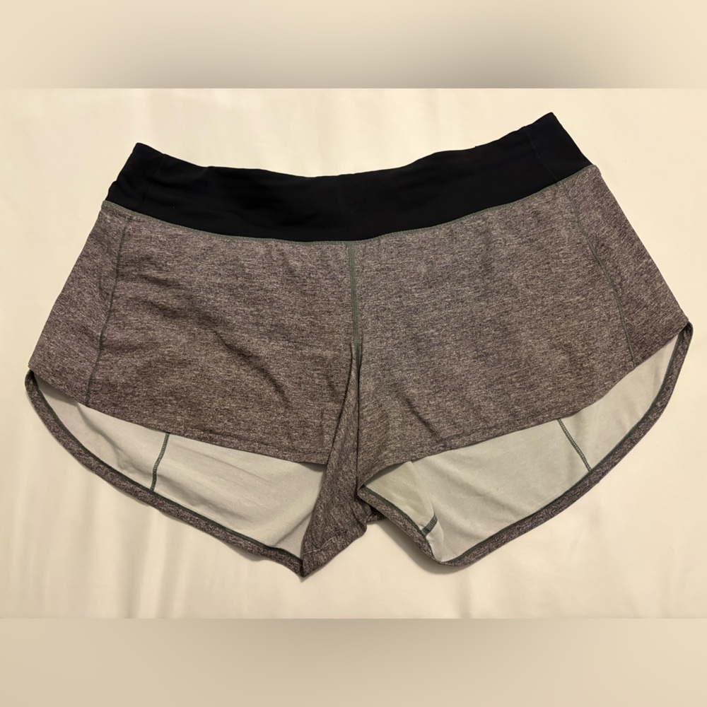 Lululemon 4” Heather Gray Speed Up Shorts